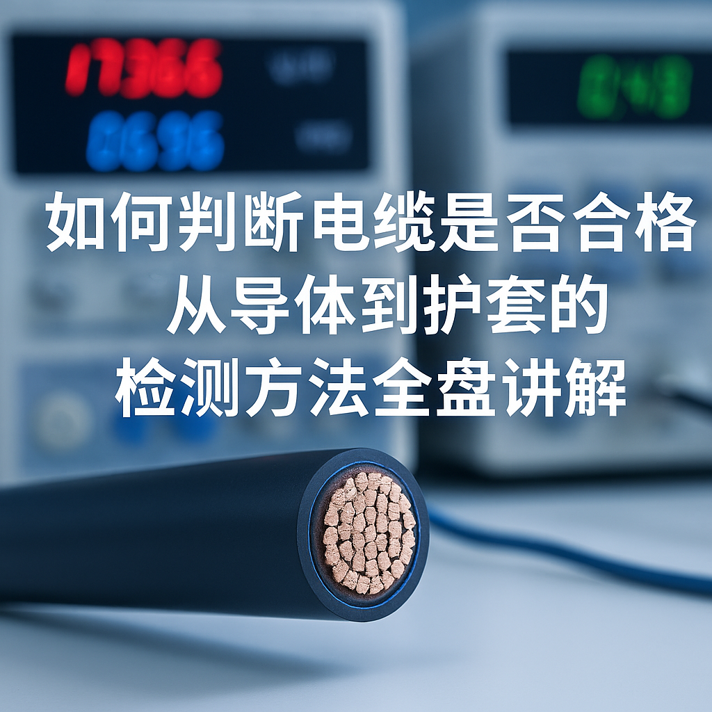 如何判斷電纜是否合格？從導體到護套的檢測方法全盤講解