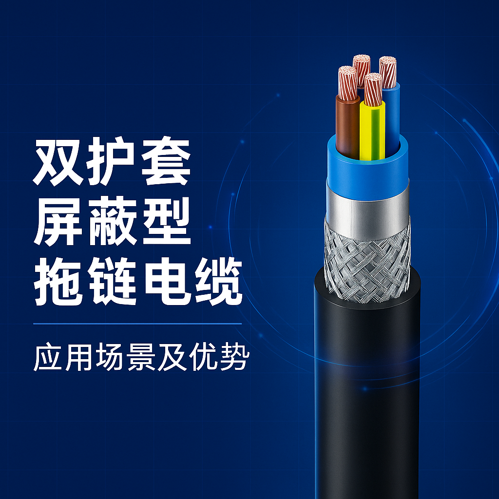 雙護套屏蔽型拖鏈電纜應(yīng)用場景及優(yōu)勢